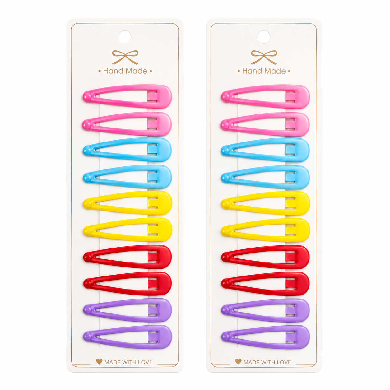 Poffzy Colourful Hair Clip Set pack of 2