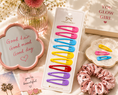 Poffzy Colourful Hair Clip Set pack of 2