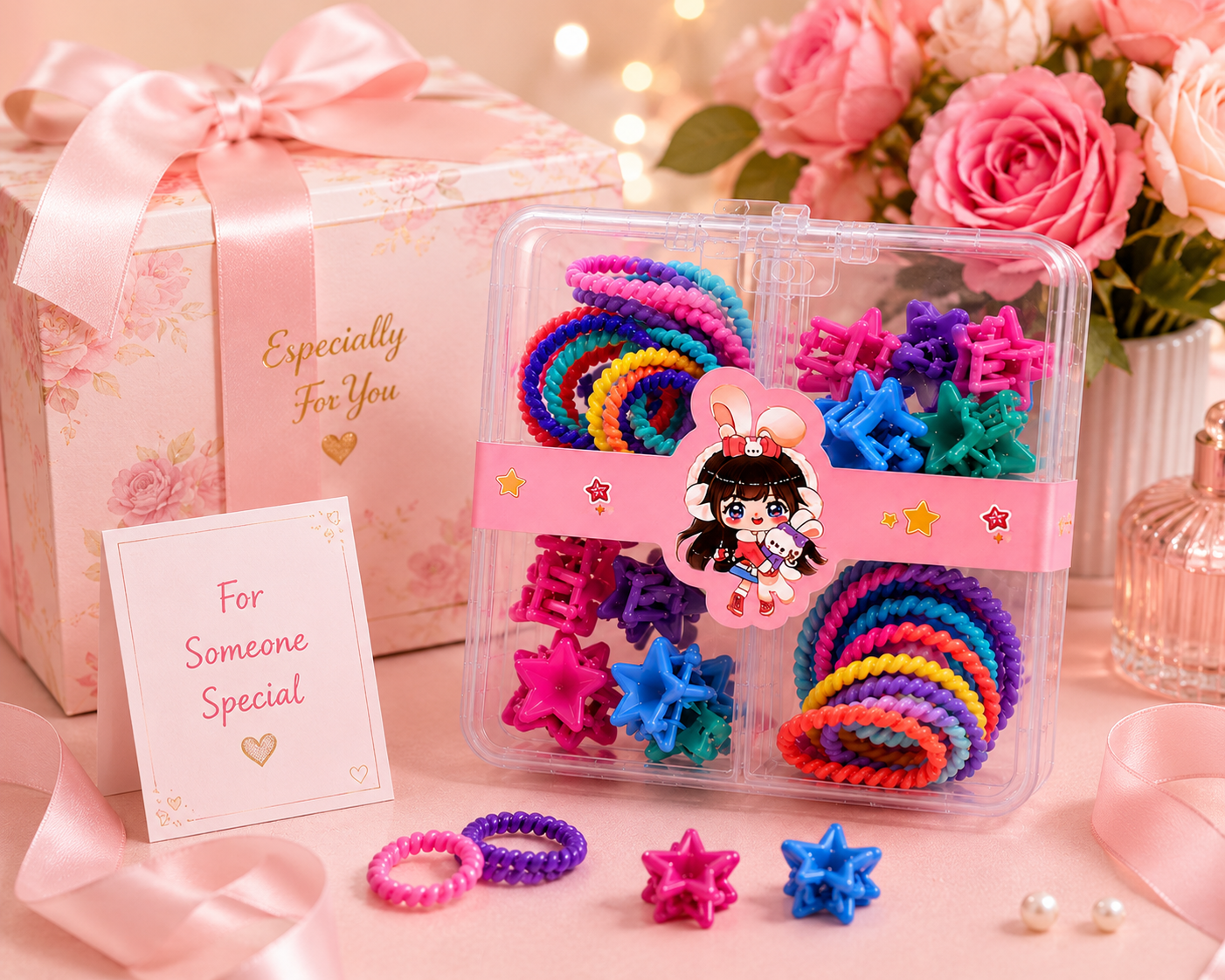 Poffzy Adorable Hair Accessory Set