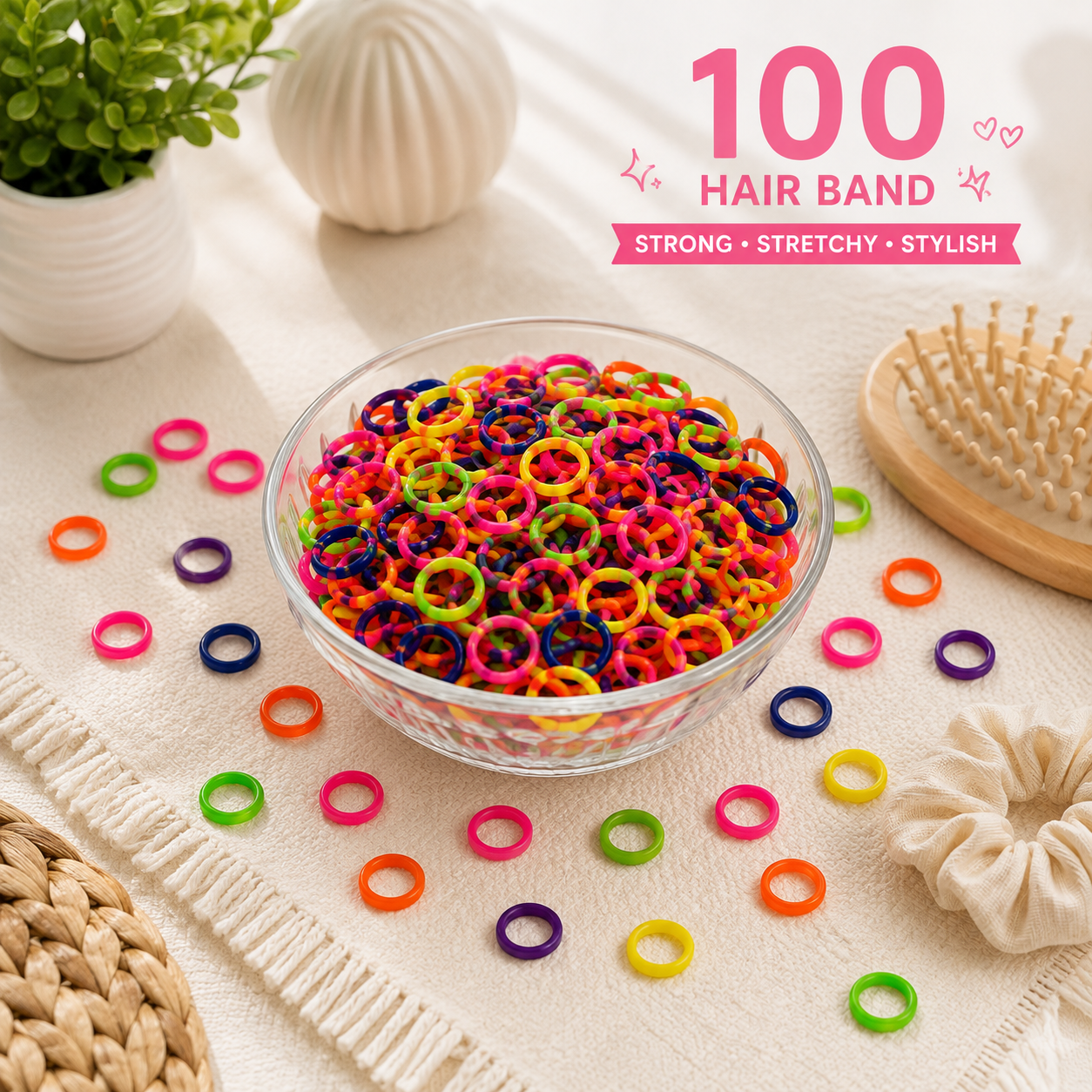 Poffzy Colourful Hair Band