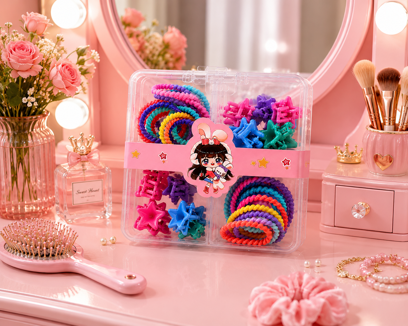 Poffzy Adorable Hair Accessory Set